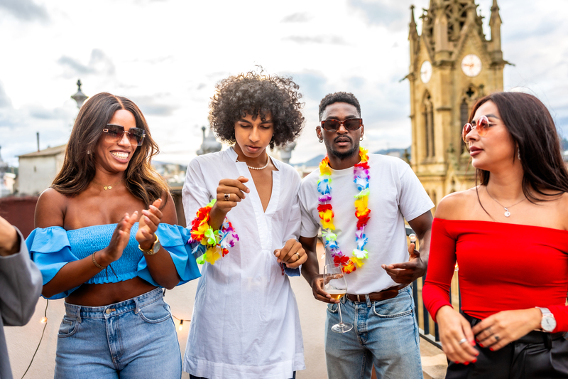 People dancing at Notting Hill Carnival