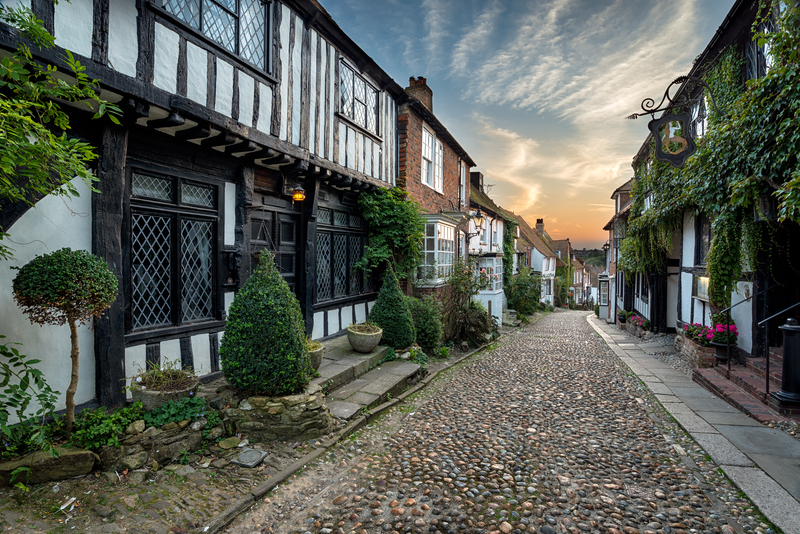 Charming medieval street in Rye